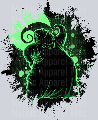 Oogie Boogie 2 Disney Villain Dark Silhouette Color Splash Crystal Ball Vision