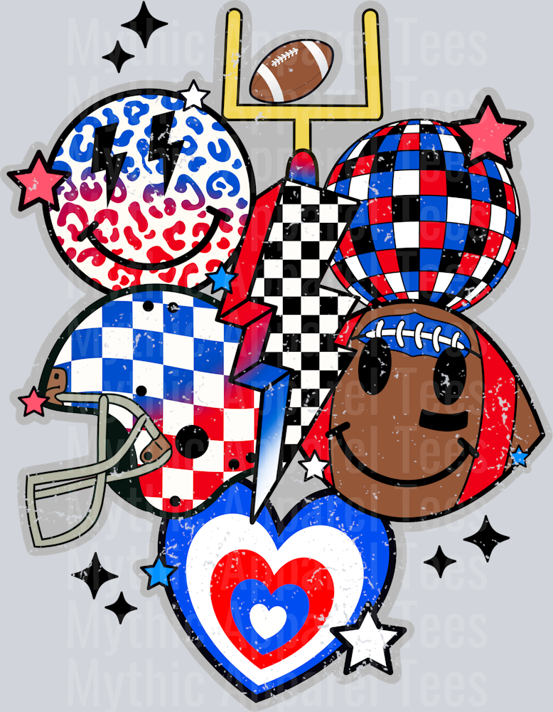 Retro_Football_RWB_grunge