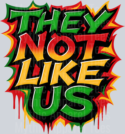 They Not Like Us DTF Juneteenth Transfers