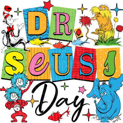 Dr Suess DTF Transfer