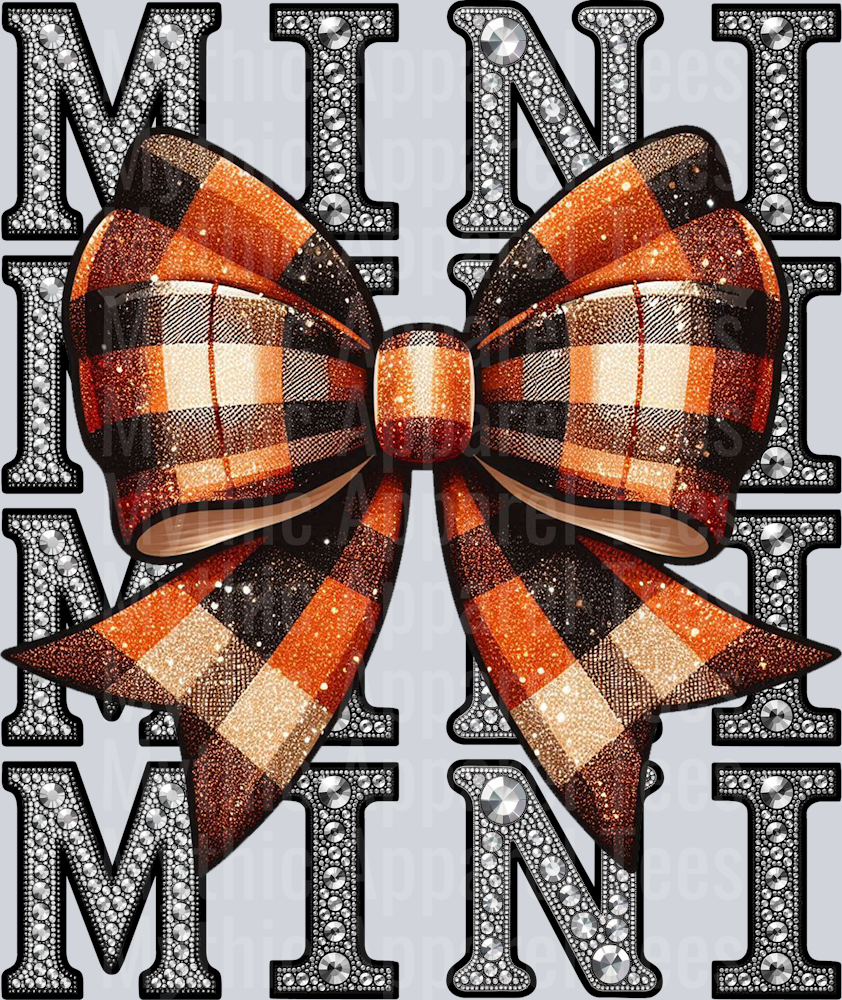 Rhinestone Fall Bow Mini