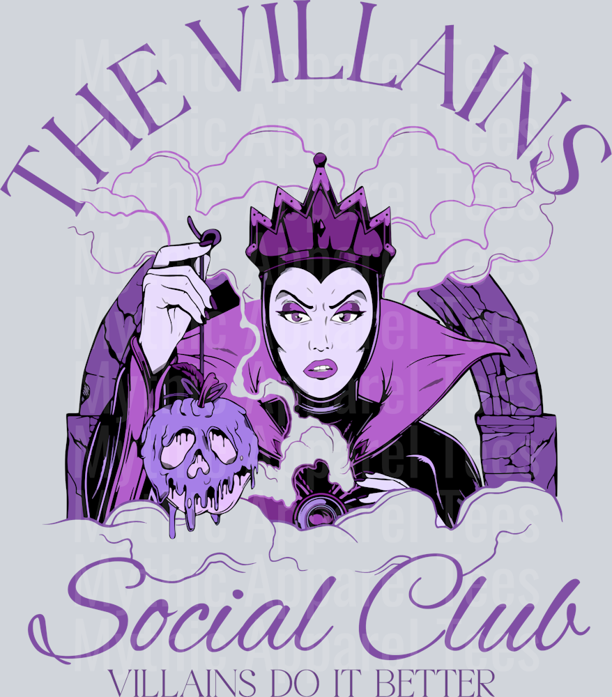 The Villains Social Club DTF Disney Villains Transfers