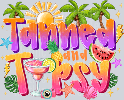 Tanned and Tipsy 5 DTF Summer Transfers