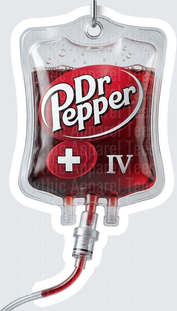 Dr Pepper IV Drip Bag Funny Soda Lover Infusion