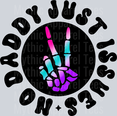 Color No Daddy Just Issues Pocket