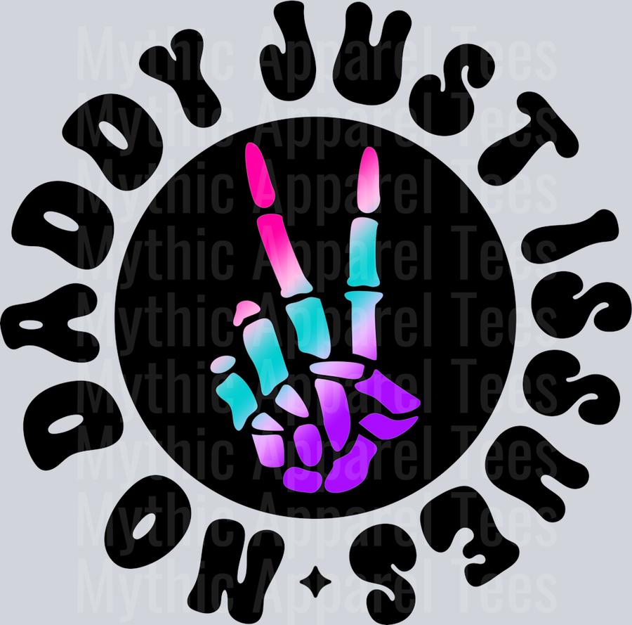 Color No Daddy Just Issues Pocket