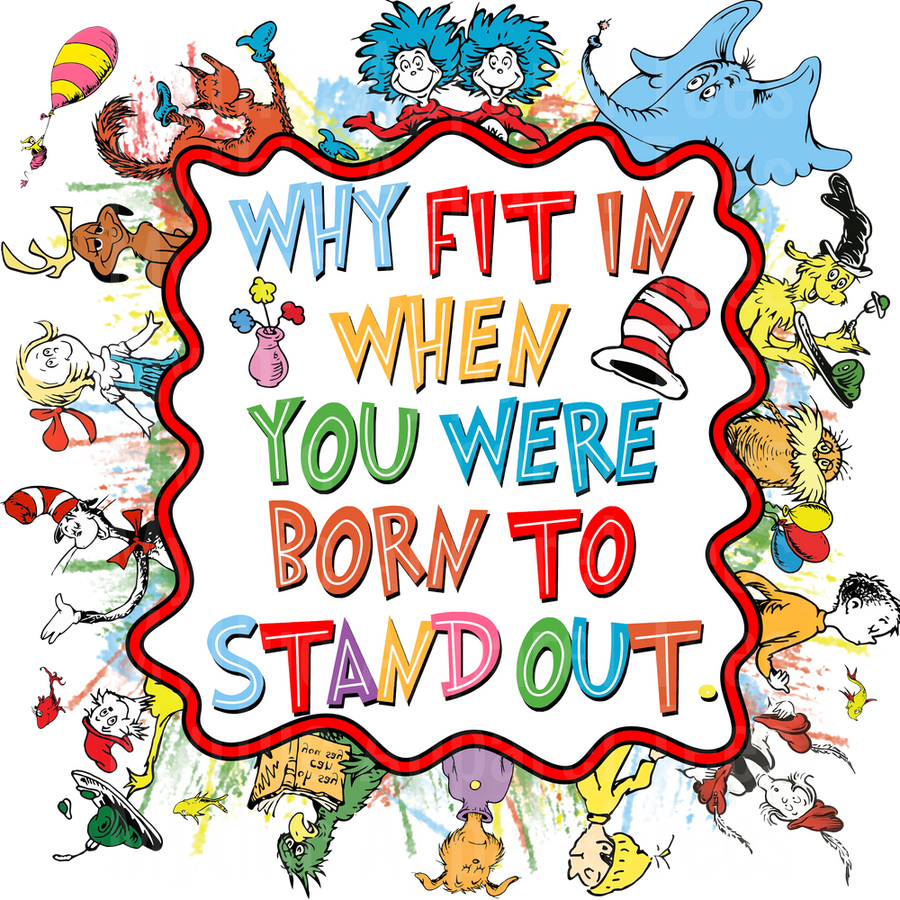 Dr Suess DTF Transfer