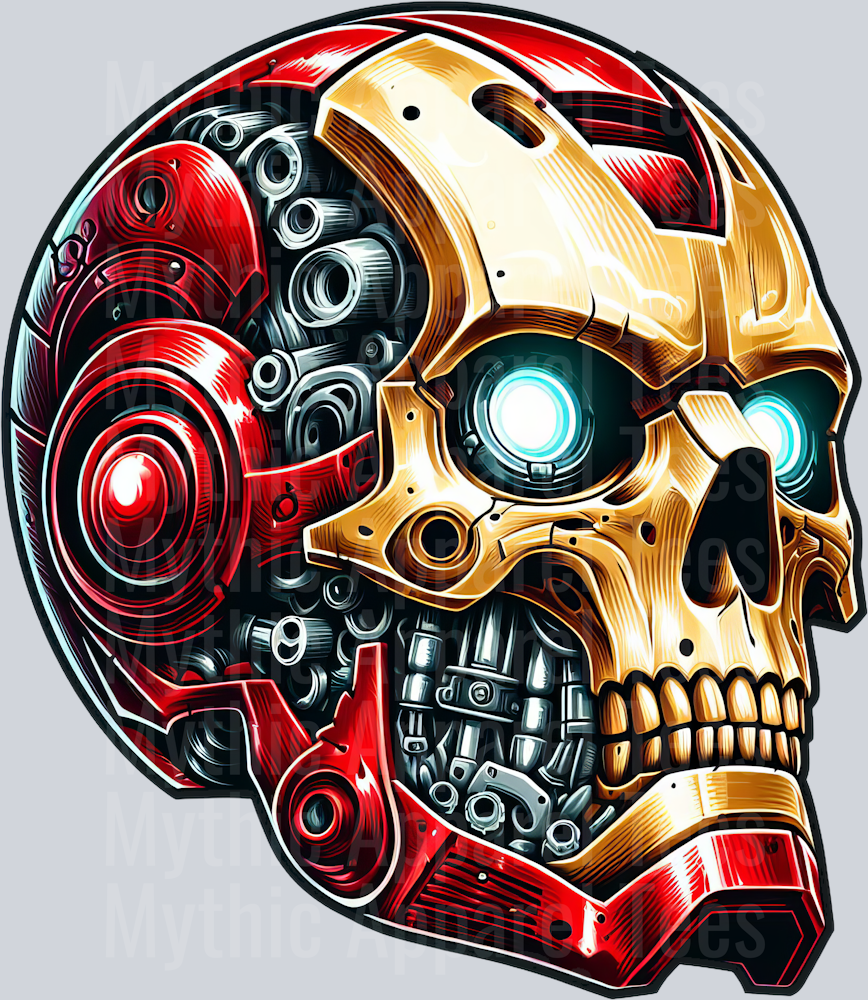 Ironman Helmet Skull Pt 2 DTF Superhero Transfers