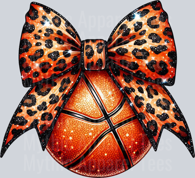 Leopard Bow Basketball School Spirit & Sports