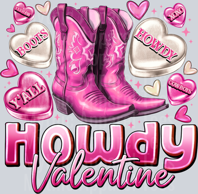 Howdy Valentine Cowgirl Boots