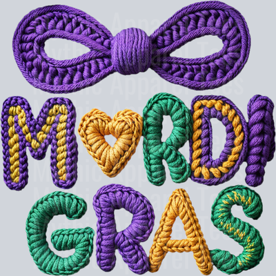 Mardi Gras Faux Yarn