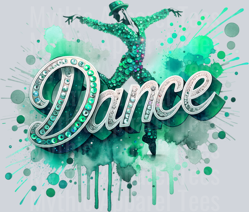 Dance with Male Dancer Mint DTF Dance Male Transfers