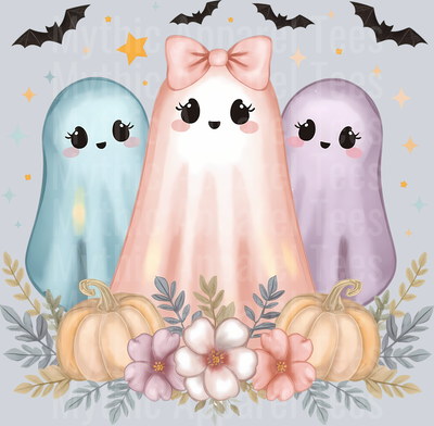 TD Iridescent Coquette Ghost PNG  Cute Halloween Sublimation Design  Retro Girly Spooky Season Clipart for Shirts  Digital Download
