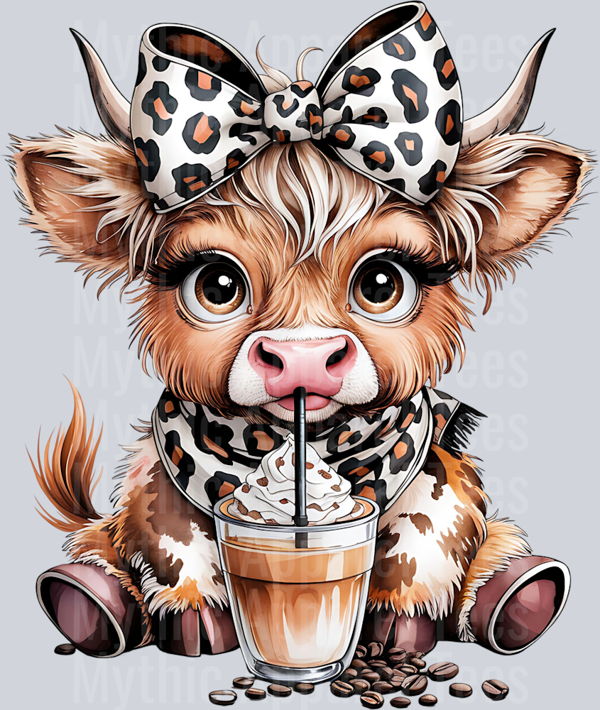 Cuteleopardprintcowwithbow