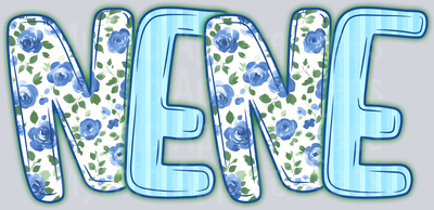 NeNe Light Blue DTF NeNe Transfers