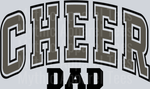 Cheer Dad Varsity Letter Transfers, Dad Transfers, Game Day, Family Apparel, Black and Grey Letters, Sporty Style, Cheerleading Themes