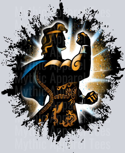 Hercules Disney God 2 Dark Silhouette Color Splash Crystal Ball Vision