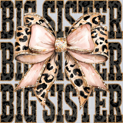 Leopard Bow Big Sister