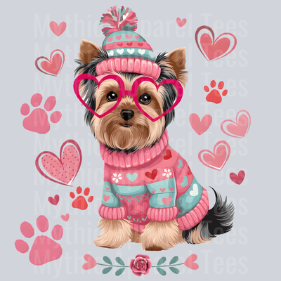 yorshire Dog Valentines Day