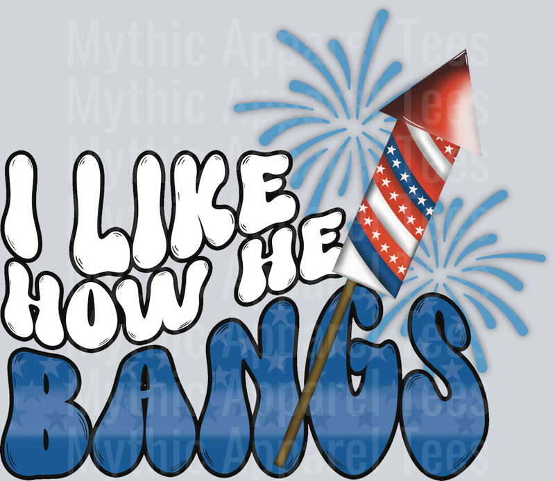 I like how he bangs DTF Firework Transfers