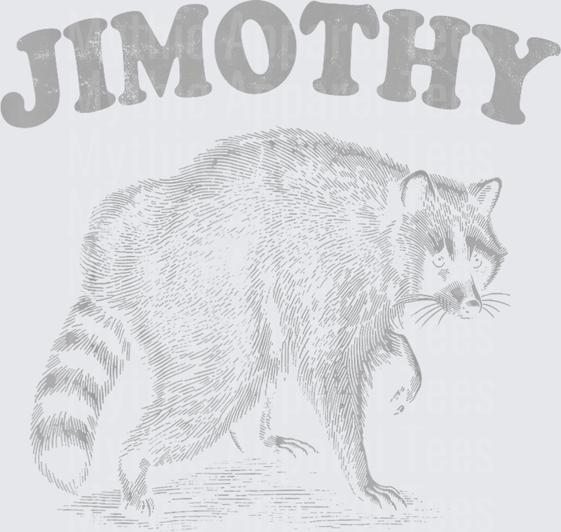 Jimothy the Chonky Raccoon Vintage Engraving Illustration