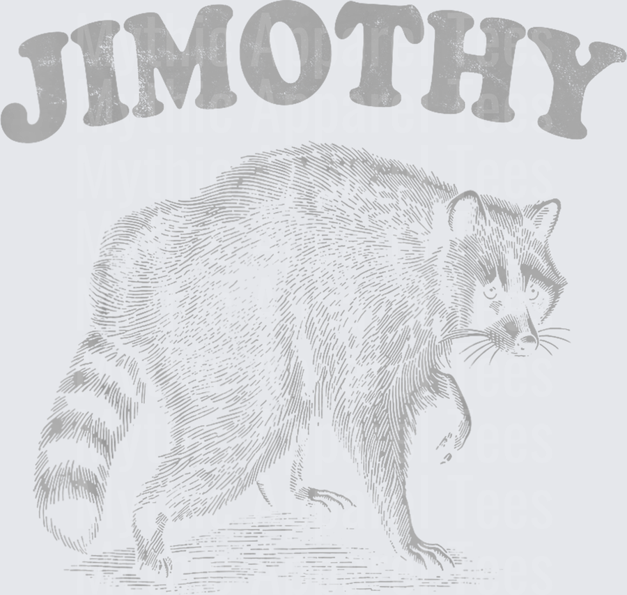 Jimothy the Chonky Raccoon Vintage Engraving Illustration