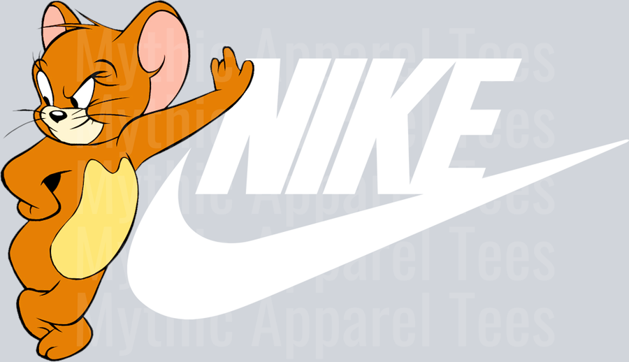 Jerry from TOM AND JERRY JUST DO IT DTF Nike Transfers