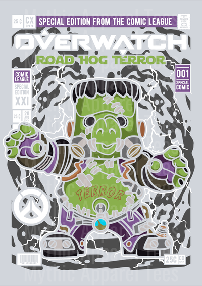 Road Hog Terror Comic Book Cover STYLE DTF Pop Culture Transfers