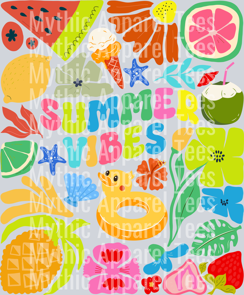 Retro Boho Summer Vibes Summer Transfer