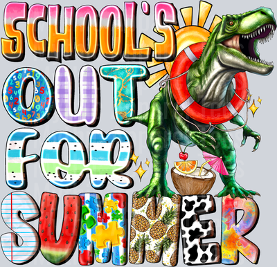 Schools Out For Summer Dinosaur