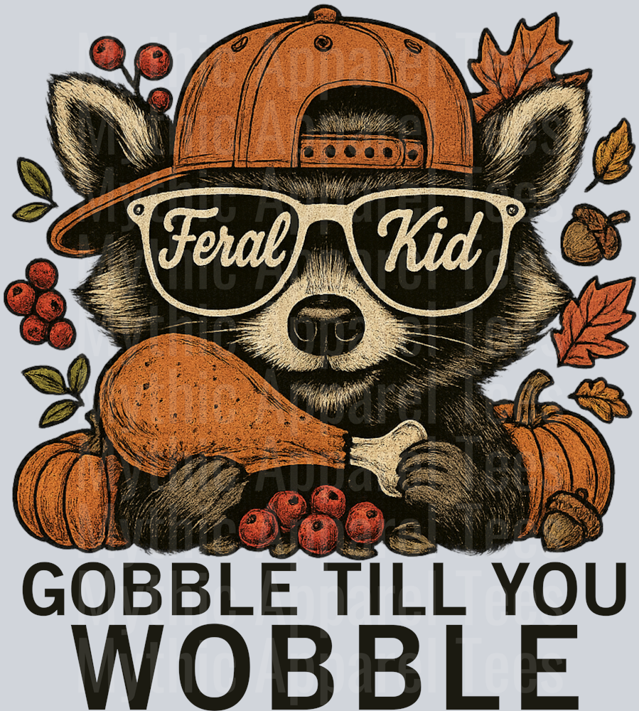 DownloadyourFeralKidGobbleTillYouWobbleDarkTextPNG