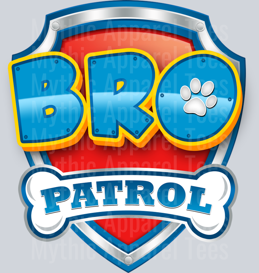 BRO Patrol DTF Paw Patrol Transfers