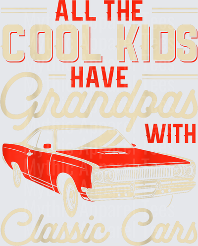 Grandpas with Classic Cars Funny Old Car Enthusiast T-Shirt