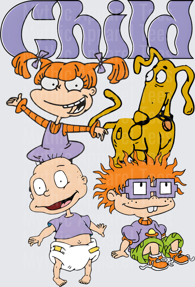 Rug Rats Child Angelica Tommy Chuckie and Fluffy Group