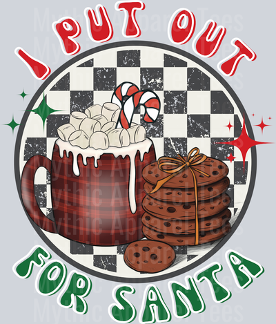I Put Out For Santa Hot CoCo DTF Christmas Transfers