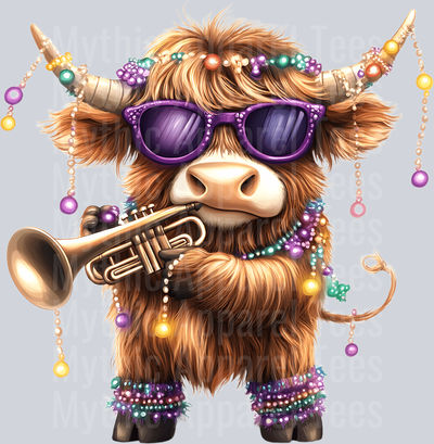 AZ800 Mardi Gras Highland Cow (23)