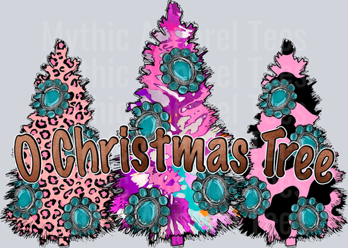 Pink Western Christmas Tree