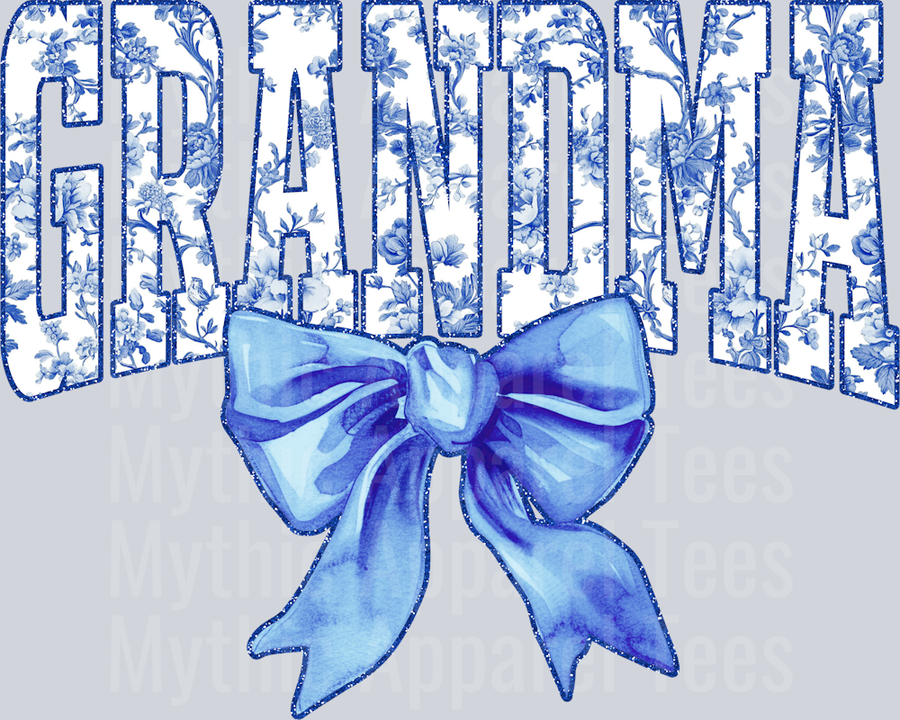 Light Blue Toile Grandma
