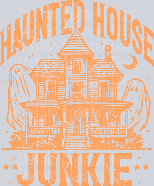 Haunted House Junkie DTF Halloween Transfers