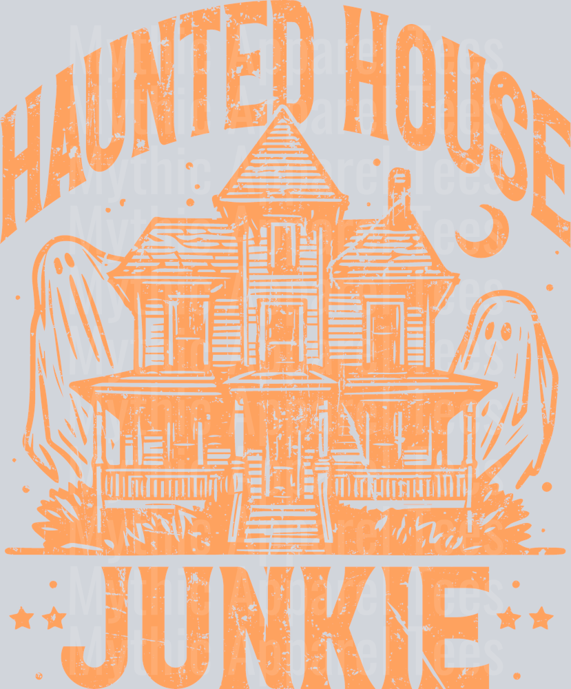 Haunted House Junkie DTF Halloween Transfers