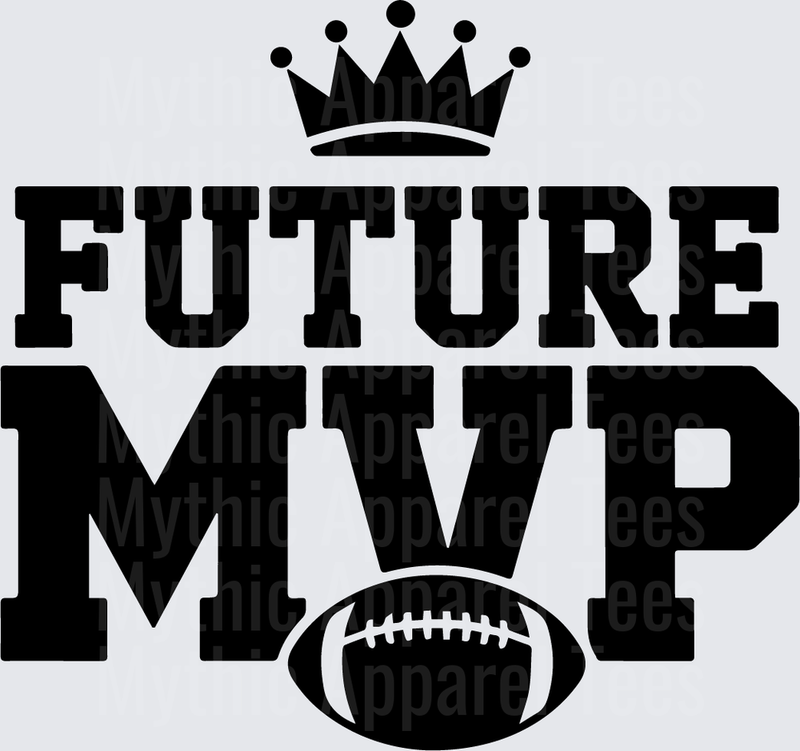 American Football Future MVP Crown Bold Sports Typography