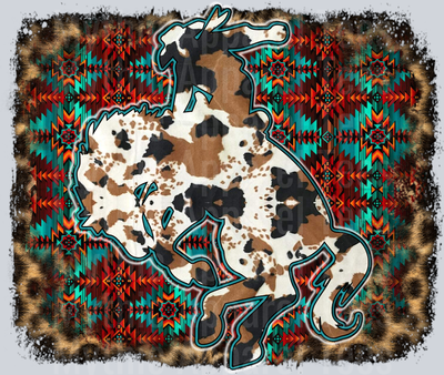 Cowhide and Aztec Rodeo Western
