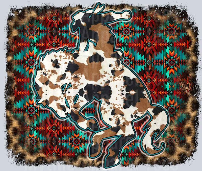 Cowhide and Aztec Rodeo Western