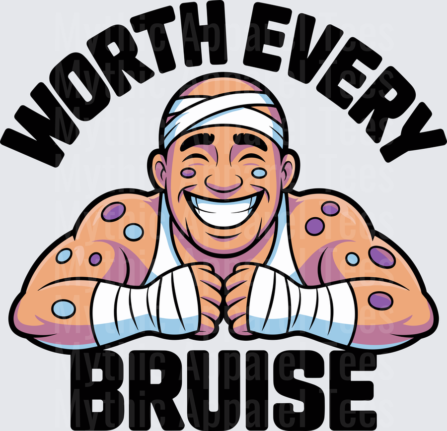 Ice Hockey Worth Every Bruise Banged Up Fighter Guy