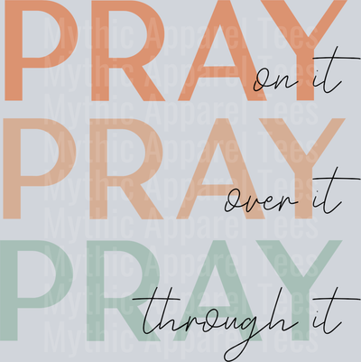 Pray pray pray boho DTF Religious Transfers