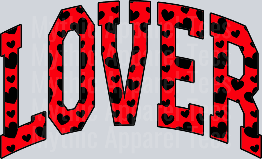 Lover Hearts Wavy Retro Funny Designs Valentines Day