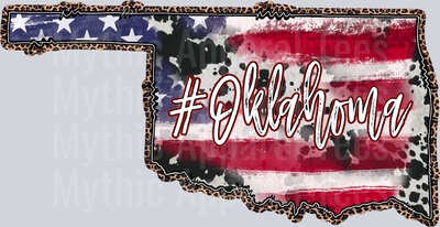 American Flag Oklahoma Western