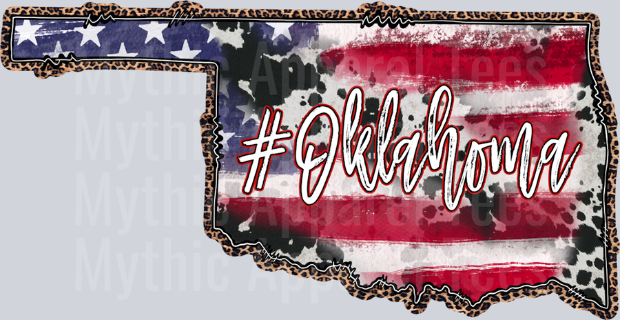 American Flag Oklahoma Western