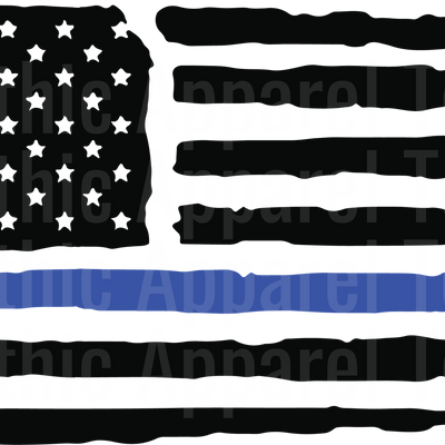 Police Officer Blue Line Back The Blue Transfers