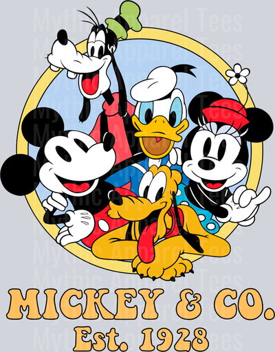 Original Design Mickey Mouse Classic Characters DTF Disney Transfers